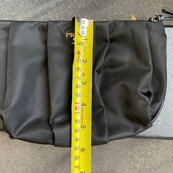 ⛔️SOLD⛔️ PRADA Black Wristlet with Gold accents. - Picture 16 of 16